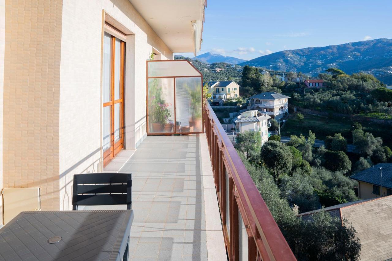 Appartement 093 - Casa Panorama, Vista Mare E Vista Portofino, 500 Metri Centro Di Chiavari, Posto Auto Gratis Incluso Extérieur photo
