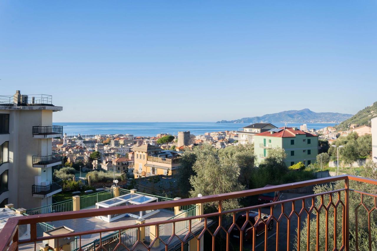 Appartement 093 - Casa Panorama, Vista Mare E Vista Portofino, 500 Metri Centro Di Chiavari, Posto Auto Gratis Incluso Extérieur photo