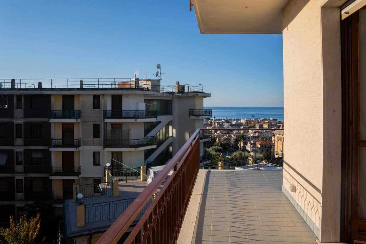 Appartement 093 - Casa Panorama, Vista Mare E Vista Portofino, 500 Metri Centro Di Chiavari, Posto Auto Gratis Incluso Extérieur photo