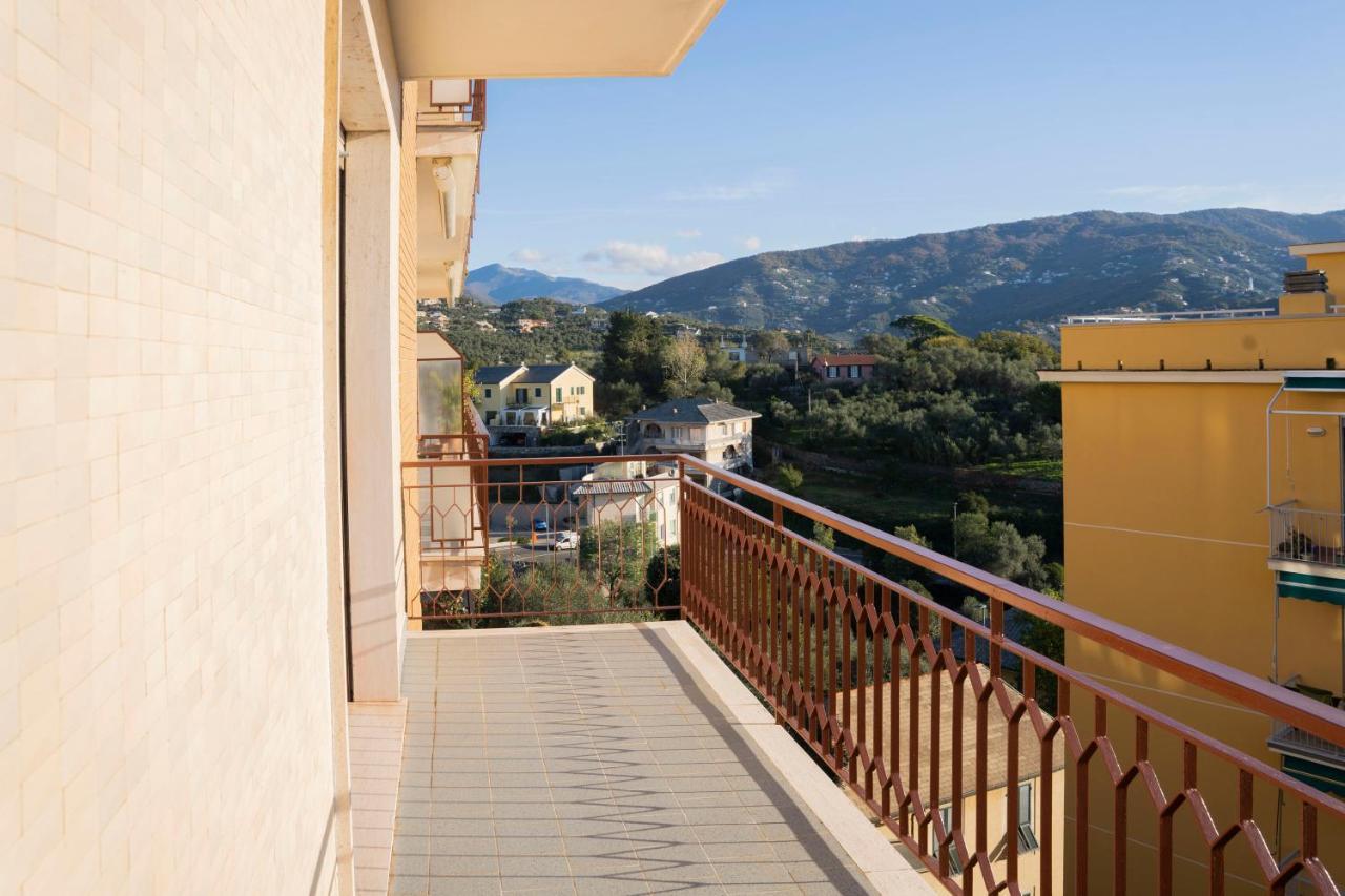 Appartement 093 - Casa Panorama, Vista Mare E Vista Portofino, 500 Metri Centro Di Chiavari, Posto Auto Gratis Incluso Extérieur photo